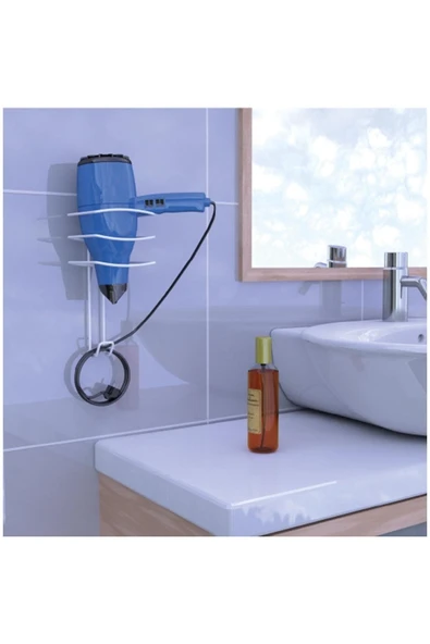 Metaltex Pratik Fön Askılığı Beyaz ürün görseli 1