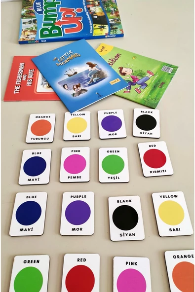 Notpa 16 Parça Renkler Zeka Kartları Eşleştirme Oyunu Hafıza Kartı Ahşap Eğitici Puzzle Oyuncak - 2