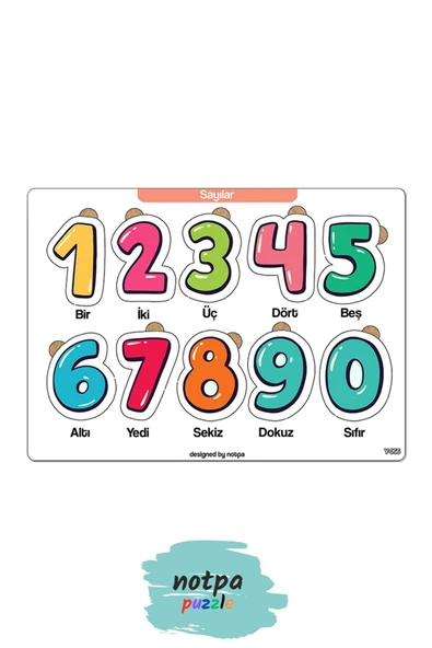 kutuTR 6'lı Mega Puzzle Set Eğitici Öğretici Ahşap Yapboz Sayılar Şekiller Meyveler Hayvanlar Sebzeler - 2