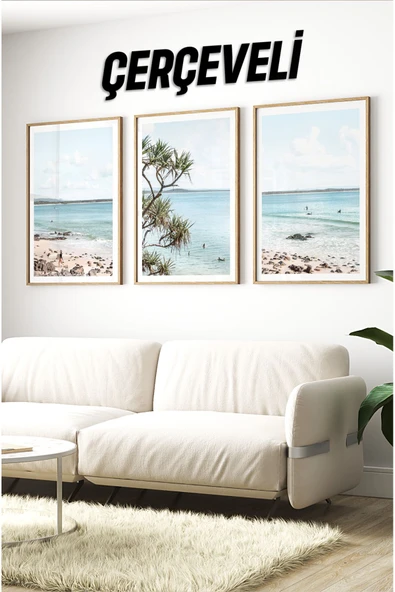 kutuTR Ahşap Çerçeveli Mdf Tablo Seti Matisse, Bohem, Kusama Salon Ve Oturma Odası İçin ÇT3066