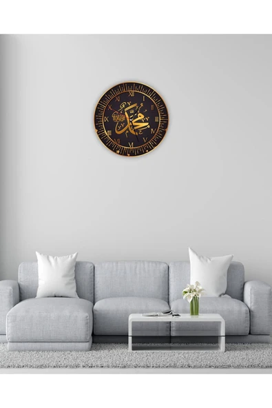 kutuTR Aksesuar Dekoratif Ahşap Duvar Saati 33x33 - 2