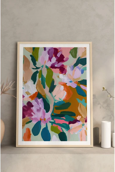 kutuTR Ahşap Çerçeveli Mdf Tablo Seti Matisse, Bohem, Kusama Salon Ve Oturma Odası İçin ÇT3085 - 3