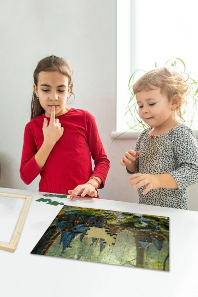 kutuTR Ahşap Çerçeveli Puzzle - Tablo HTHP - 015 - 2