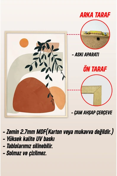 kutuTR Ahşap Çerçeveli Mdf Tek Tablo Retro Dekor Tablo (KENDİ TABLO SETİNİZİ OLUŞTURACAĞINIZ LİSTE) - Resim 3