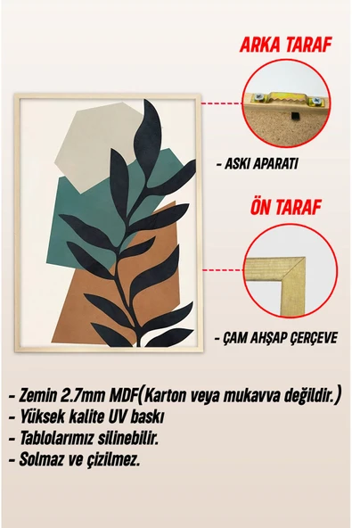 kutuTR Ahşap Çerçeveli Mdf Tek Tablo Ahşap Retro Dekoru Tablo (KENDİ TABLO SETİNİZİ OLUŞTURACAĞINIZ LİSTE) - 3
