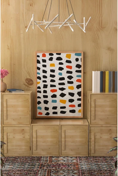 kutuTR Ahşap Çerçeveli Mdf Tek Tablo Abstract Yüz Modeli Tablo (KENDİ TABLO SETİNİZİ OLUŞTURACAĞINIZ LİSTE)