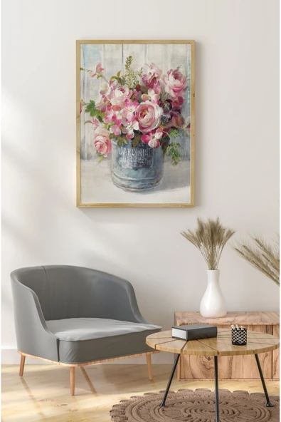 kutuTR Ahşap Çerçeveli Mdf Tek Tablo Çiçek Dekoru Tablo (KENDİ TABLO SETİNİZİ OLUŞTURACAĞINIZ LİSTE) - Resim 2