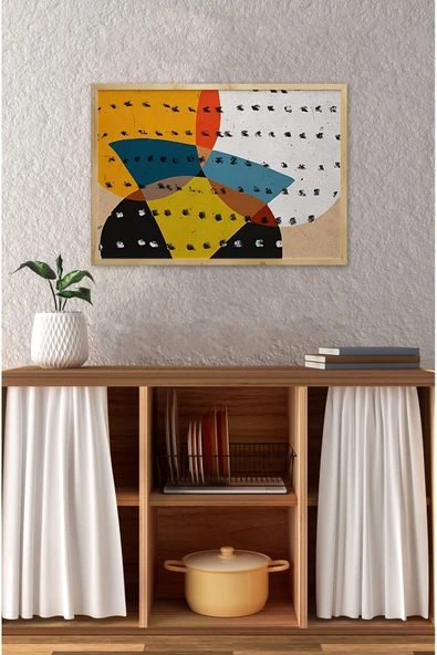 kutuTR Ahşap Çerçeveli Mdf Tek Tablo Abstract Yüz Modeli Tablo (KENDİ TABLO SETİNİZİ OLUŞTURACAĞINIZ LİSTE) - 2
