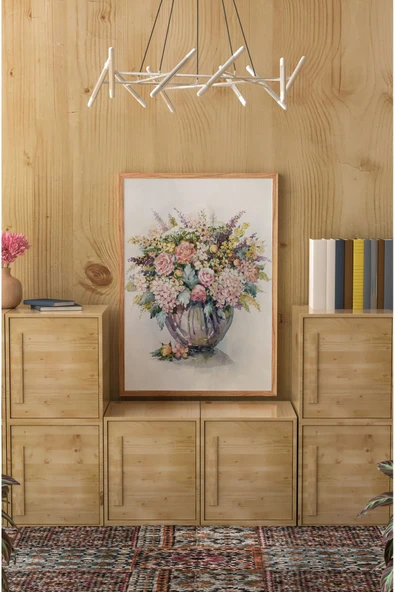 kutuTR Ahşap Çerçeveli Mdf Tek Tablo Çiçek Dekoru Tablo (KENDİ TABLO SETİNİZİ OLUŞTURACAĞINIZ LİSTE) ürün görseli