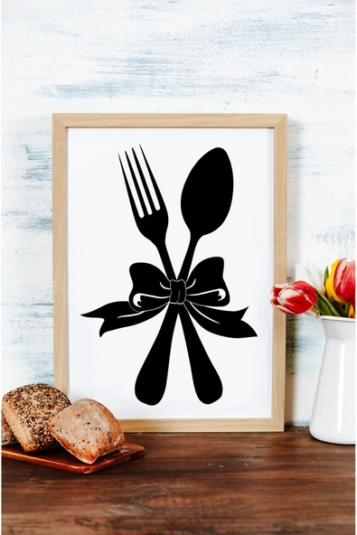 kutuTR Ahşap Çerçeveli Mdf Tek Tablo Mutfak Dekoru Tablo (KENDİ TABLO SETİNİZİ OLUŞTURACAĞINIZ LİSTE) - Resim 2