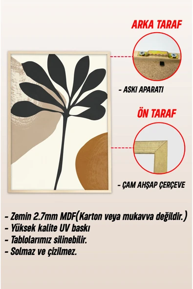kutuTR Ahşap Çerçeveli Mdf Tek Tablo Retro Dekor Tablo (KENDİ TABLO SETİNİZİ OLUŞTURACAĞINIZ LİSTE) - Resim 3