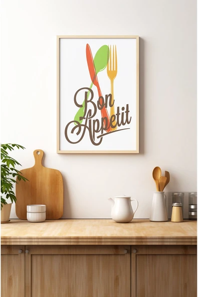 kutuTR Ahşap Çerçeveli Mdf Tek Tablo Mutfak Dekoru Tablo (KENDİ TABLO SETİNİZİ OLUŞTURACAĞINIZ LİSTE) ürün görseli