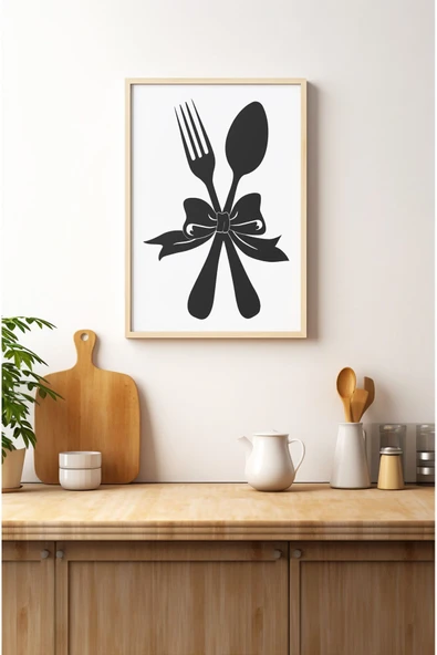 kutuTR Ahşap Çerçeveli Mdf Tek Tablo Mutfak Dekoru Tablo (KENDİ TABLO SETİNİZİ OLUŞTURACAĞINIZ LİSTE) ürün görseli