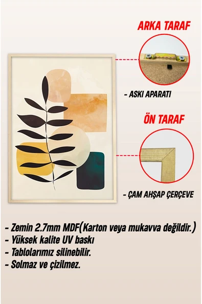 kutuTR Ahşap Çerçeveli Mdf Tek Tablo Ahşap Retro Dekoru Tablo (KENDİ TABLO SETİNİZİ OLUŞTURACAĞINIZ LİSTE) - 3
