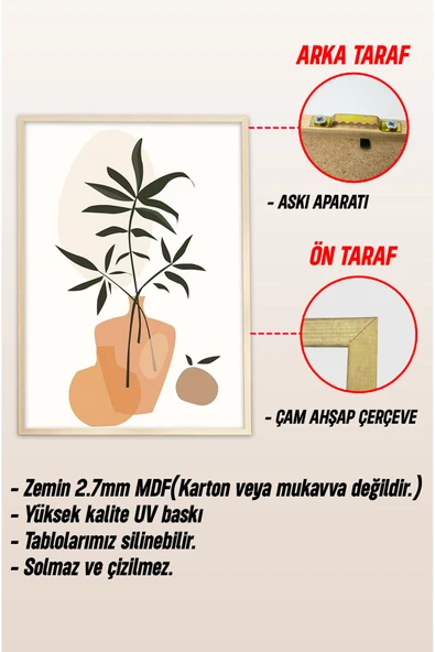 kutuTR Ahşap Çerçeveli Mdf Tek Tablo Ahşap Retro Tablo 2 (KENDİ TABLO SETİNİZİ OLUŞTURACAĞINIZ LİSTE) - 3
