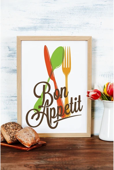 kutuTR Ahşap Çerçeveli Mdf Tek Tablo Mutfak Dekoru Tablo (KENDİ TABLO SETİNİZİ OLUŞTURACAĞINIZ LİSTE) - Resim 2