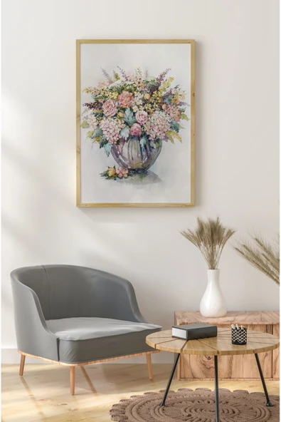 kutuTR Ahşap Çerçeveli Mdf Tek Tablo Çiçek Dekoru Tablo (KENDİ TABLO SETİNİZİ OLUŞTURACAĞINIZ LİSTE) - Resim 2