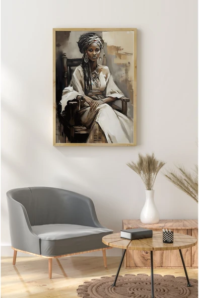 kutuTR Ahşap Çerçeveli Mdf Tek Tablo Afrika Dekoru Tablo (KENDİ TABLO SETİNİZİ OLUŞTURACAĞINIZ LİSTE) - Resim 2