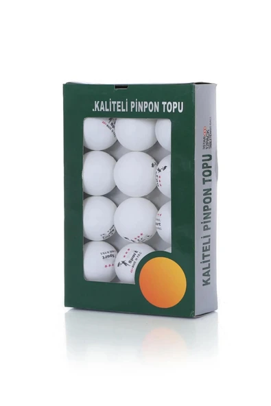 kutuTR Yüksek Kalite 12 Adet 3 Yıldız Ping pong Topu Sekme Garantili +40 Gazlı Masa Tenisi Topu Pinpon Top
