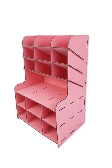 kutuTR 9+9 Bölme Masaüstü Kalemlik Organizer Demonte - 2