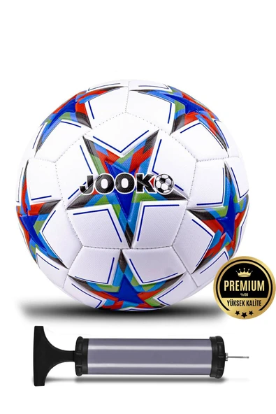 kutuTR Orijinal 430 gr Futbol Topu Pompa Hediyeli Sert Zemin Halı Saha Futbol Topu Hibrit No:5 JM SERİSİ