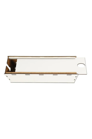 kutuTR Kablo Kutusu 40x12x14 Cm Kablo Priz Düzenleyici Organizer Beyaz Demonte - 3