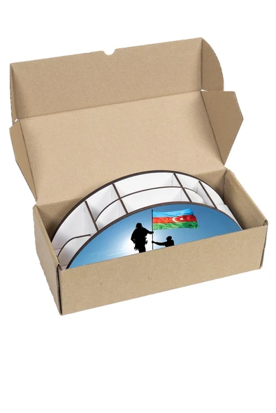 kutuTR Ahşap VİP Türkiye-Azerbaycan Serisi Gökkuşağı Cetvelli Masaüstü Kalemlik Organizer Montajlı Kutulu - Resim 7