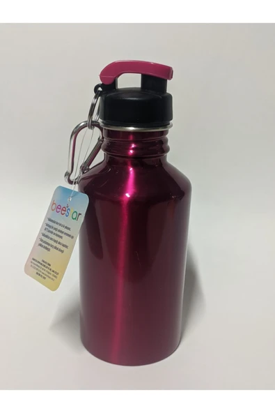 BEESTAR Matara Çelik 500 ml Çift Taraflı Pembe Renkli