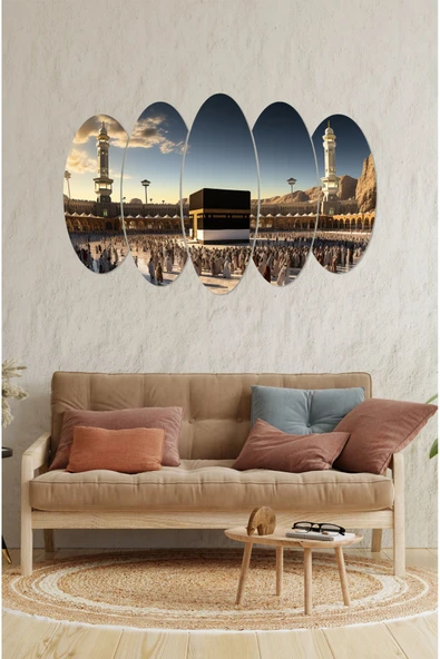 kutuTR Notpa 5 Parça Kabe Tablo 55x83 cm - 3
