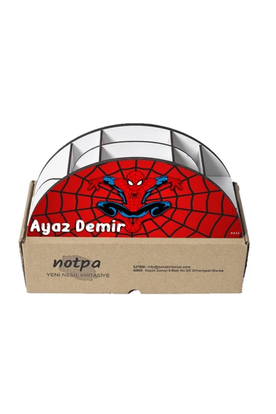 kutuTR Yarım Ay Cetvelli Kalemlik Kişiselleştirilebilir Ürün Erkek Çocuklar İçin Er-07 - Resim 6