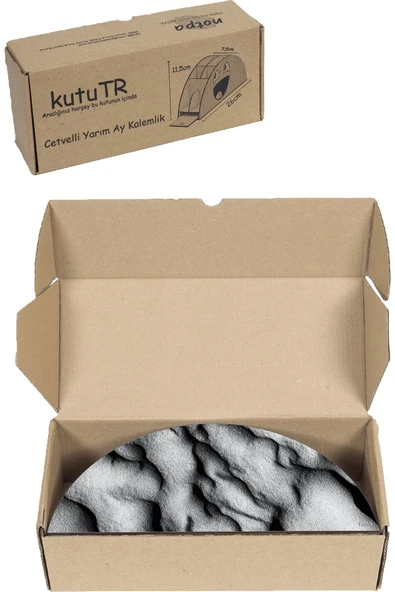 kutuTR Ahşap Vip Karışık Gökkuşağı Cetvelli Masaüstü Kalemlik Organizer Montajlı Kutulu - Resim 8