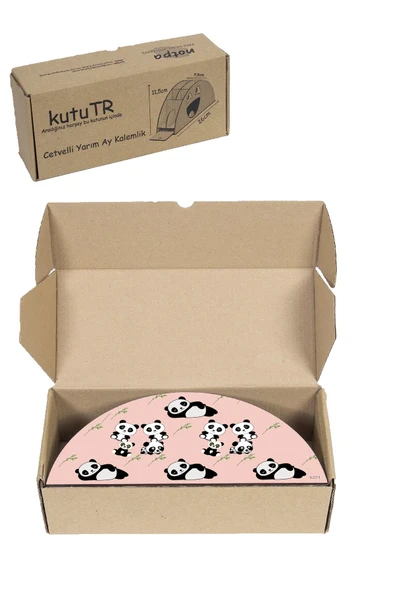 kutuTR Ahşap Vip Mini Animals Gökkuşağı Cetvelli Masaüstü Kalemlik Organizer Montajlı Kutulu - 8