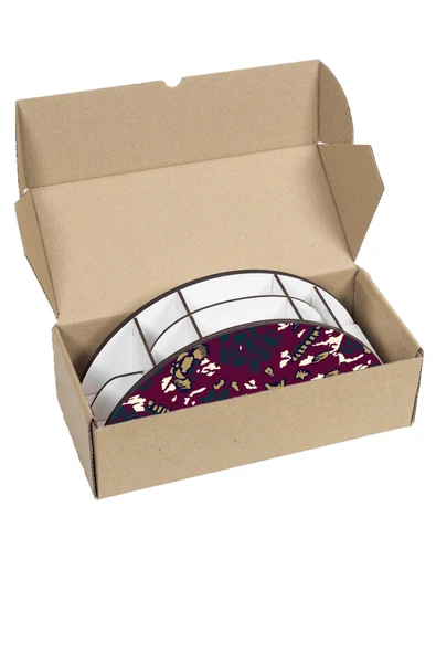 kutuTR Ahşap Vip Karışık Gökkuşağı Cetvelli Masaüstü Kalemlik Organizer Montajlı Kutulu - Resim 7