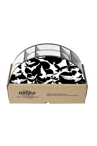 kutuTR Ahşap Vip Mini Animals Gökkuşağı Cetvelli Masaüstü Kalemlik Organizer Montajlı Kutulu - 5