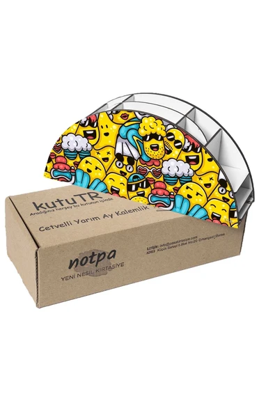 kutuTR Ahşap Vip Mini Animals Gökkuşağı Cetvelli Masaüstü Kalemlik Organizer Montajlı Kutulu - 5