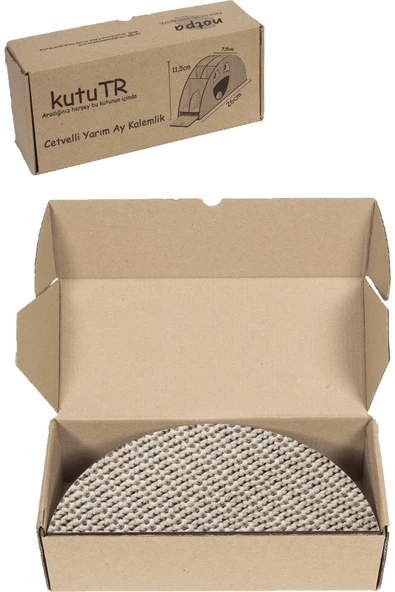 kutuTR Ahşap Vip Karışık Gökkuşağı Cetvelli Masaüstü Kalemlik Organizer Montajlı Kutulu - Resim 8