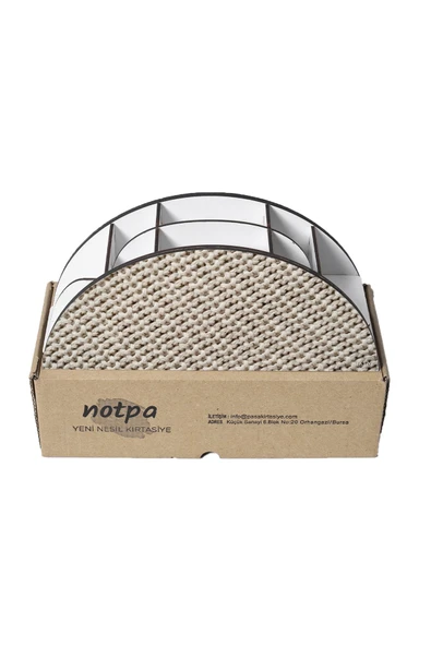 kutuTR Ahşap Vip Karışık Gökkuşağı Cetvelli Masaüstü Kalemlik Organizer Montajlı Kutulu - Resim 5