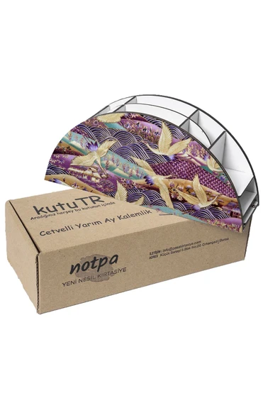kutuTR Ahşap Vip Mini Animals Gökkuşağı Cetvelli Masaüstü Kalemlik Organizer Montajlı Kutulu - 6