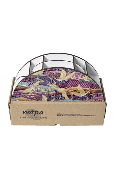 kutuTR Ahşap Vip Mini Animals Gökkuşağı Cetvelli Masaüstü Kalemlik Organizer Montajlı Kutulu - 5