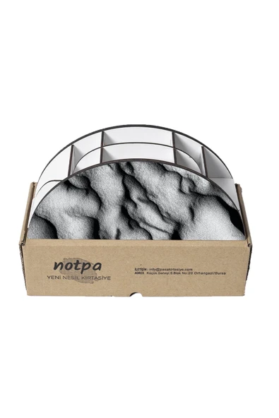 kutuTR Ahşap Vip Karışık Gökkuşağı Cetvelli Masaüstü Kalemlik Organizer Montajlı Kutulu - Resim 5