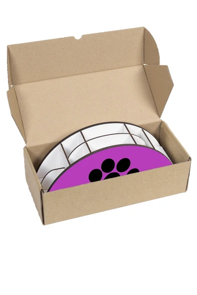 kutuTR Ahşap Vip Pati Serisi Gökkuşağı Cetvelli Masaüstü Kalemlik Organizer Montajlı Kutulu - Resim 7