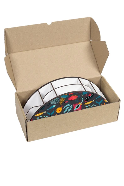 kutuTR Ahşap Vip Renkli Hayvanlar Gökkuşağı Cetvelli Masaüstü Kalemlik Organizer Montajlı Kutulu - Resim 7