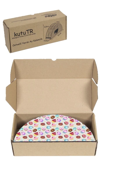 kutuTR Animalss Model Gökkuşağı Cetvelli Masaüstü Kalemlik Organizer Montajlı Kutulu - Resim 8