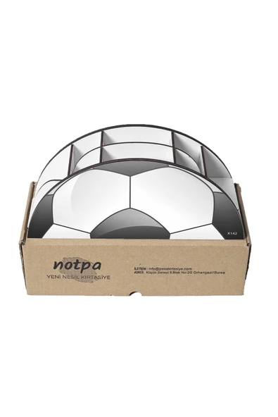 kutuTR Ahşap Vip Spor Serisi Gökkuşağı Cetvelli Masaüstü Kalemlik Organizer Montajlı Kutulu - Resim 5