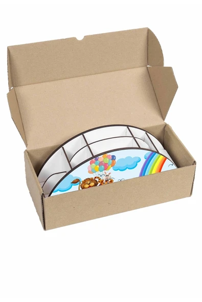 Notpa Ahşap Vip Hayvanlar Sandalda Gökkuşağı Cetvelli Masaüstü Kalemlik Çocuklar Için Organizer Vip11 - Resim 7