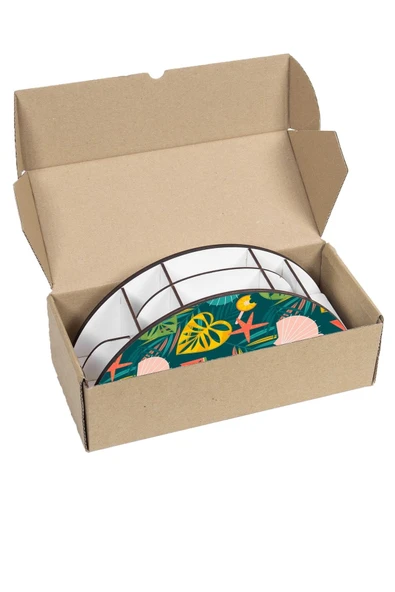 Notpa Ahşap Vip Meyve Desenli Gökkuşağı Cetvelli Masaüstü Kalemlik Organizer Vip148 - Resim 5