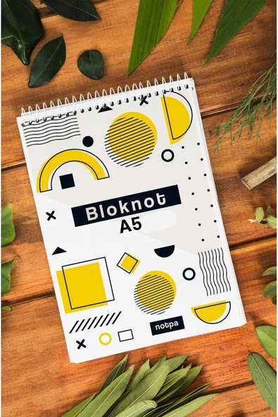 kutuTR Ahşap Mdf Kapaklı 80 Yaprak Çizgili 14x21 Vip Bloknot 70gr/m2 Ç-OB27 - Resim 5