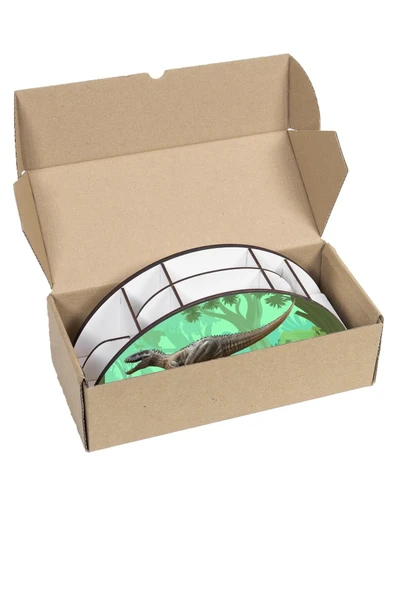 Notpa Ahşap Vip Dinazor Ormanda Gökkuşağı Cetvelli Masaüstü Kalemlik Çocuklar Için Organizer Vip29 - Resim 7