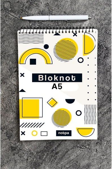 kutuTR Ahşap Mdf Kapaklı 80 Yaprak Çizgili 14x21 Vip Bloknot 70gr/m2 Ç-OB27 - Resim 4