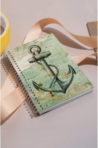 kutuTR Gemici Desenli Ahşap Mdf Kapaklı 100 Yaprak Kareli 15x21 Vip Modelist Defter 80gr/m2 K523 ürün görseli 1